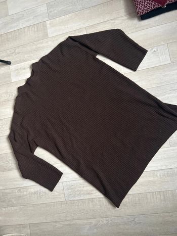 Robe pull marron