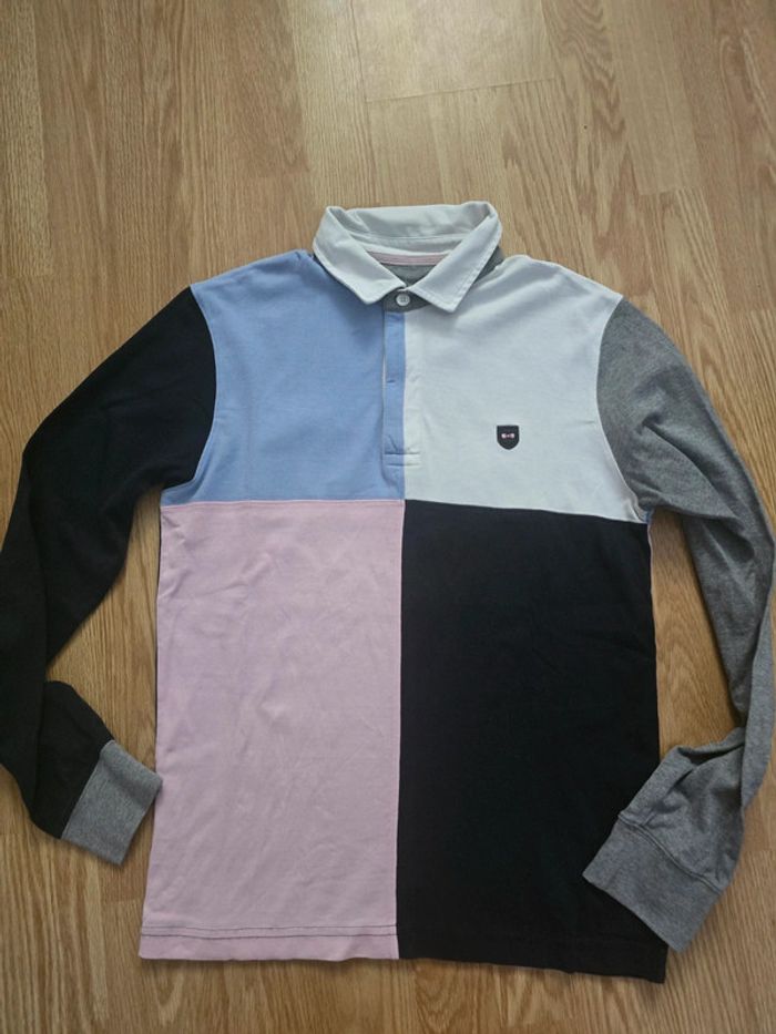 Polo Eden Park manches longues multicolore – Taille S - photo numéro 7