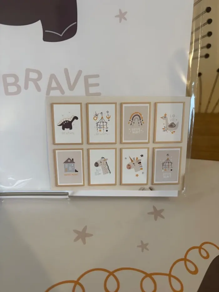 Affiches “Hello Baby Cozy Mix” pour chambre enfant - photo numéro 2