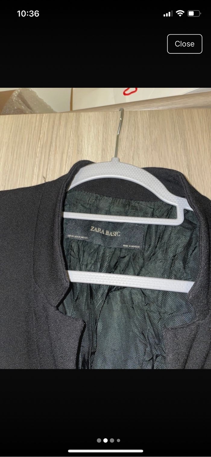 manteau noir ZARA - photo numéro 2