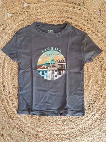 Tee shirt Lisboa Forever gris foncé Kiabi 🦊4 ans🦊