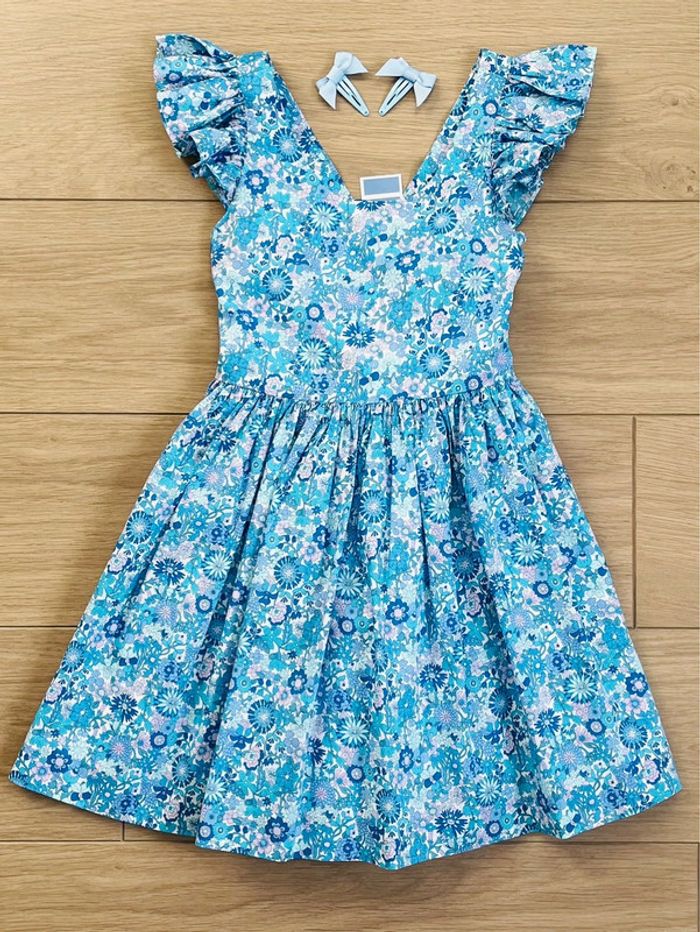 Robe dos nu en Liberty exclusif June Jacadi T-5 ans