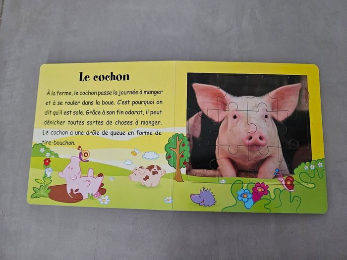 Mon premier livre puzzle Les animaux de la ferme - photo numéro 6