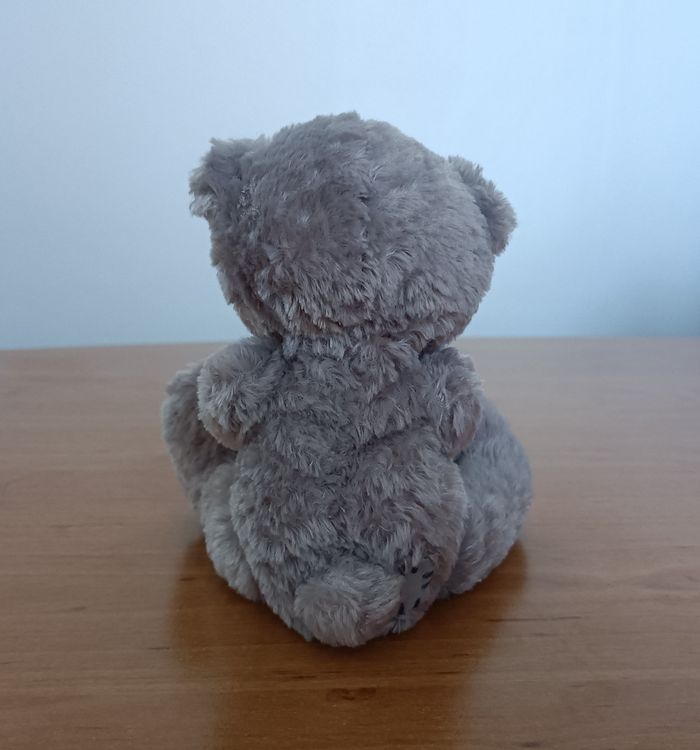 Peluche Doudou Ours gris avec chaussette de Noël. Me to you. 19 cm - photo numéro 4