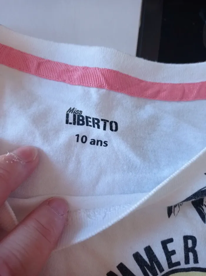 Crop top blanc à motifs - photo numéro 3