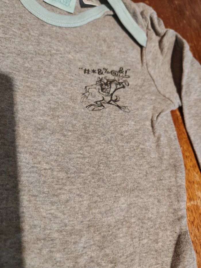Bodie gris Taz Looney tunes 86/92 cm - photo numéro 2