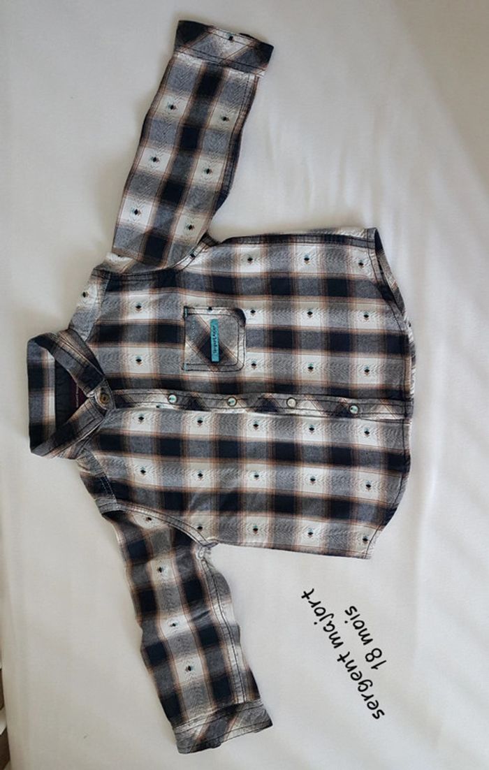 Chemise sergent majort 18 mois