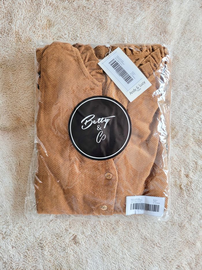 Robe courte camel femme – Betty London - Taille S - photo numéro 4