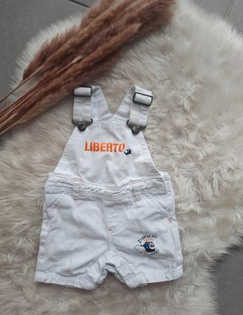 Salopette blanche 3 mois