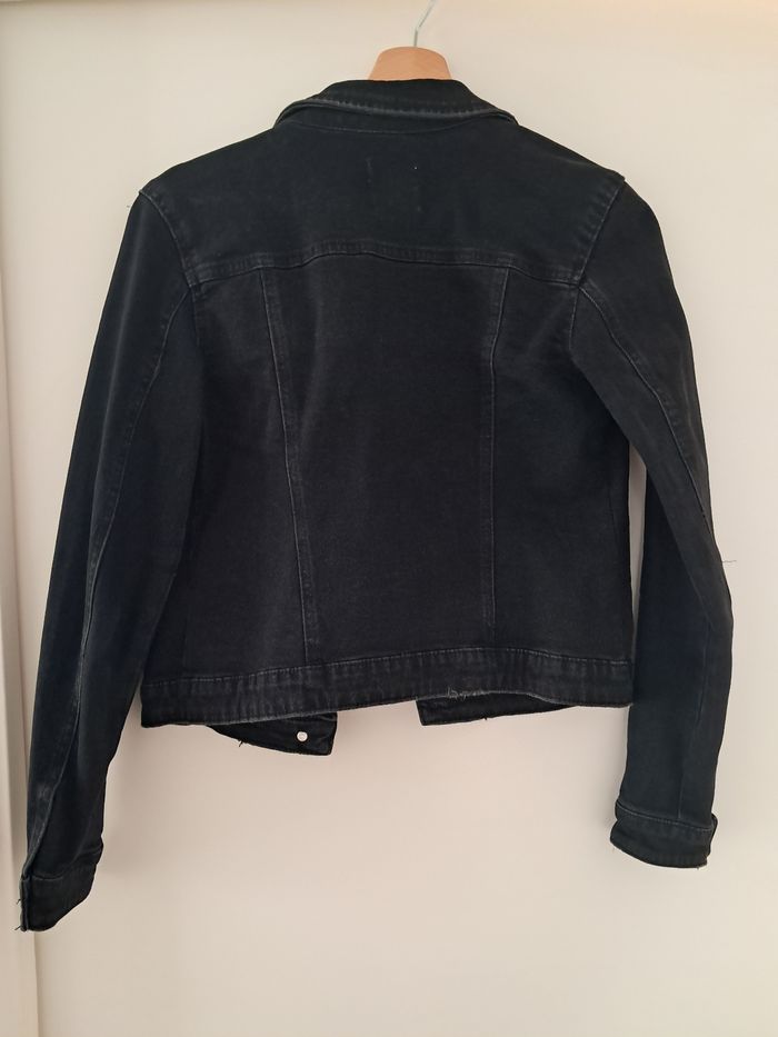 Veste en jean noire - photo numéro 7