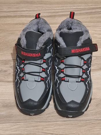 Chaussure hiver chaud randonnée Marche enfant femme montagne gris noir