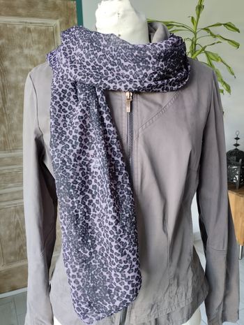 Foulard léopard mauve 💜