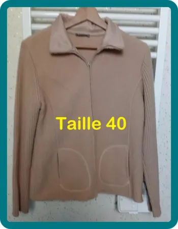 Veste beige 100 % Laine Katmaï Taille 40
