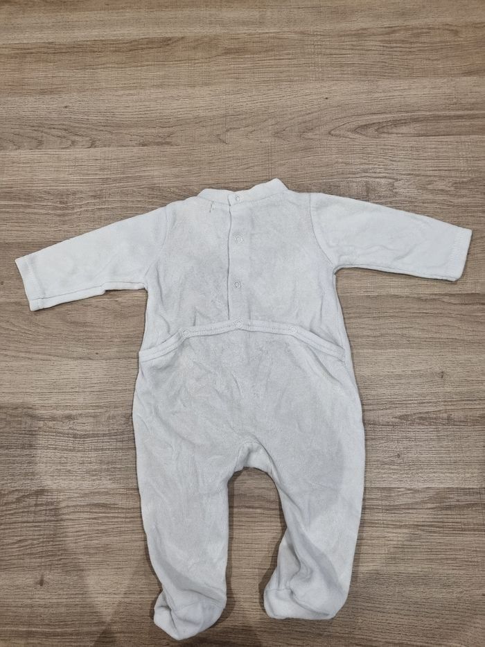 ​Pyjama Bébé Velours 3 Mois Ourson Câlins a volonté Tres Bonne Etat - photo numéro 4