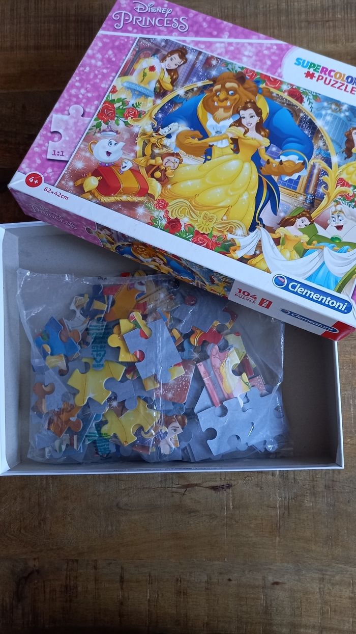 Puzzle 104 pièces La Belle et la Bête - photo numéro 2