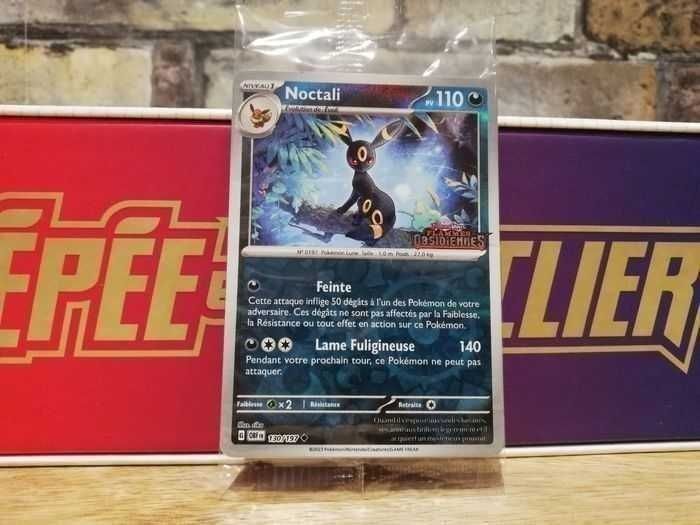Carte Pokemon Noctali Reverse Stamped Flammes Obsidiennes