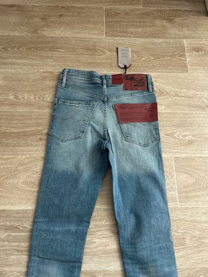 Jeans Teddy Smith bleu clair flash skinny W26-L32 (16ans) - photo numéro 3
