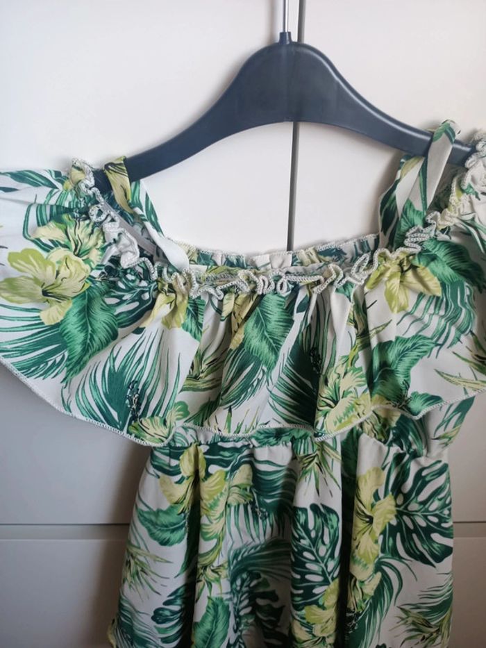Magnifique robe imprimée tropical taille18/24 mois - photo numéro 3