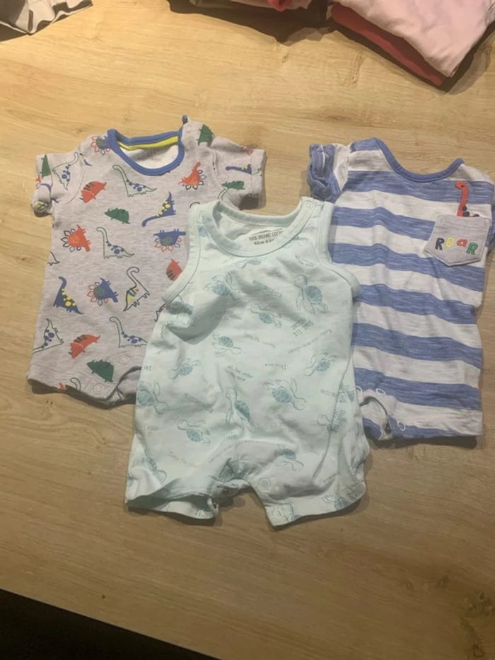 Lot de 3 bodies garçon 0-3mois