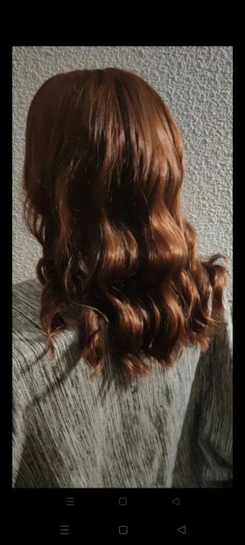 Perruque Naturelle Châtain Ombré Luxe