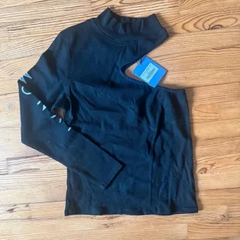 Top Monat asymétrique noir - XL