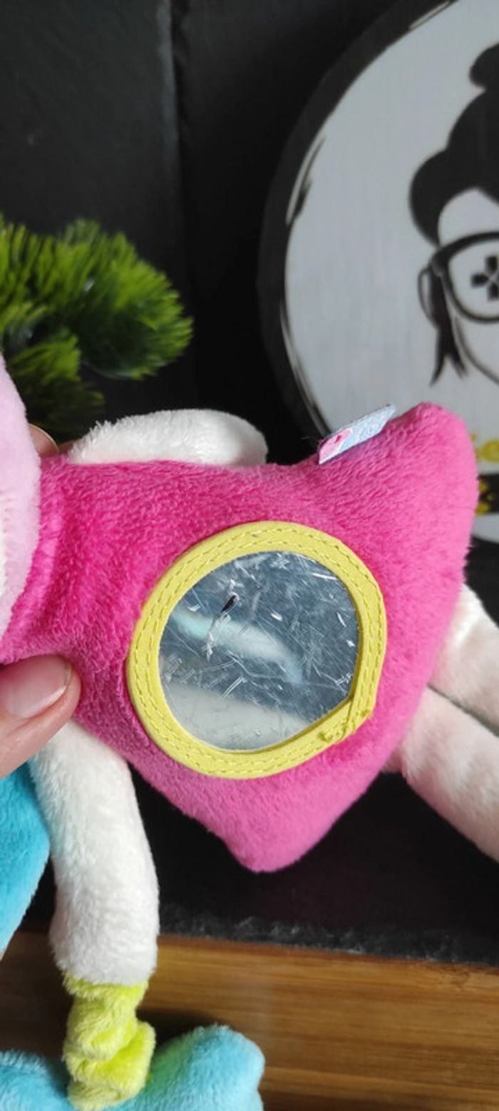 Doudou Poupée Fée Rose Vert Bleu Papillon Coeur Miroir Sucre D Orge Dentition #geektradedoudou - photo numéro 3