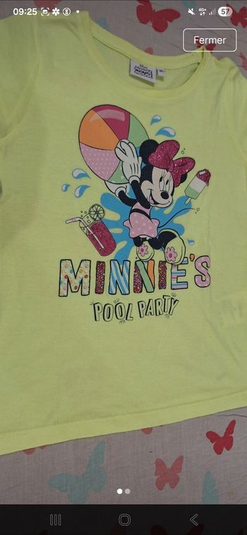 T-shirt 8ans minnie 