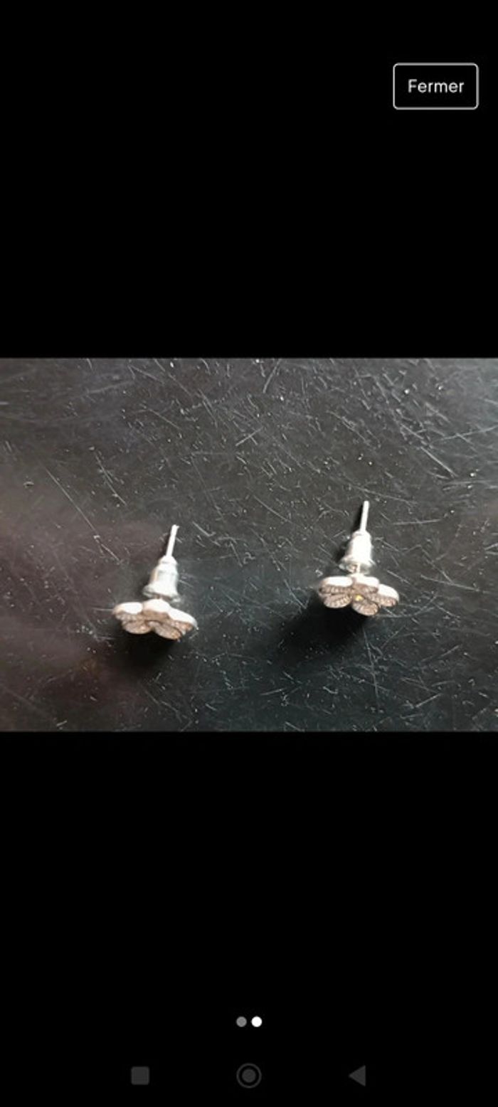 Boucles d'oreilles fleurs - photo numéro 2