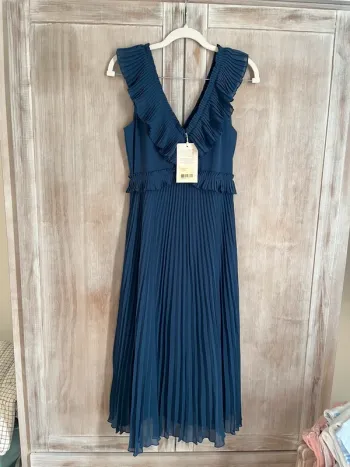 Robe Rachel t. 34 bleu océan