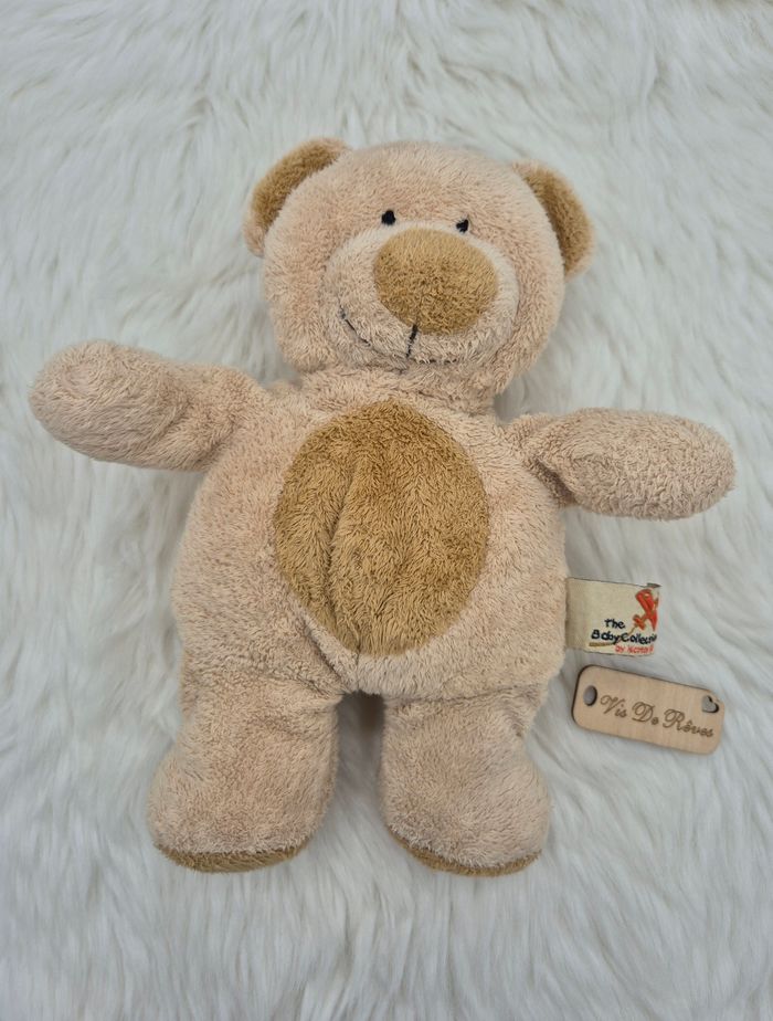 Doudou ours beige marron The Baby Collection Nicotoy - photo numéro 3
