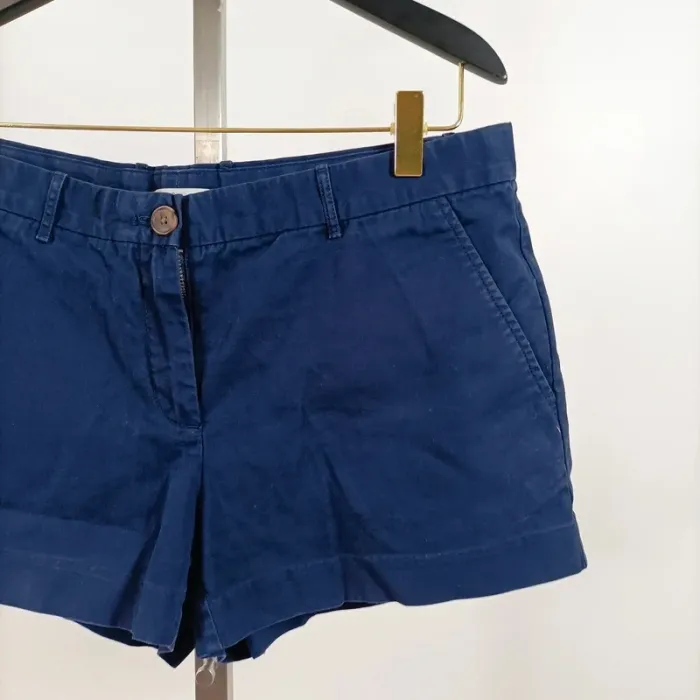 Short bleu marine Gap en coton – taille 38, coupe droite classique avec poches plaquées A1063 - photo numéro 3