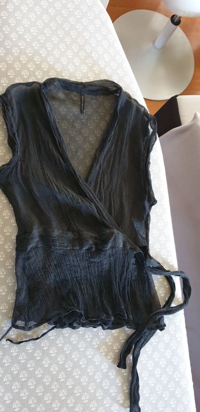 Gilet voile noir Naf-Naf 36 - photo numéro 2
