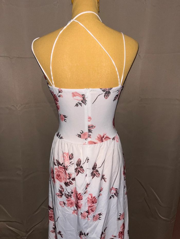 Magnifique robe longue fleurie fendue neuve - photo numéro 9