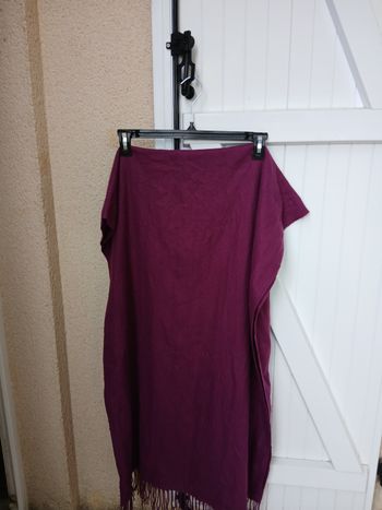 Écharpe large violette femmes