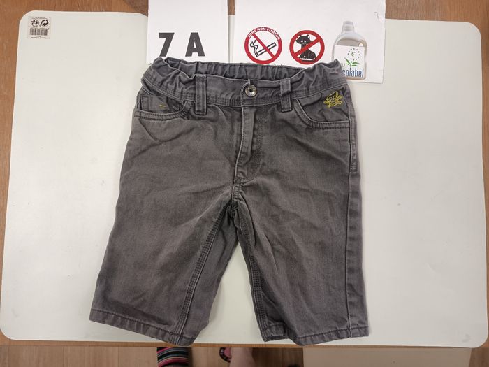 7 ans bermuda short Jeans tape à l'oeil dark grey - photo numéro 1