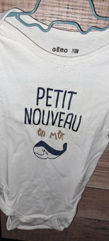 Body manches courtes Gémo en taille 18 mois