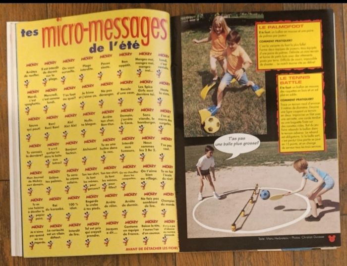 Ancien journal de mickey avec cadeau + fiches N°2355 1997 - photo numéro 4