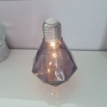 Jolie lampe en verre