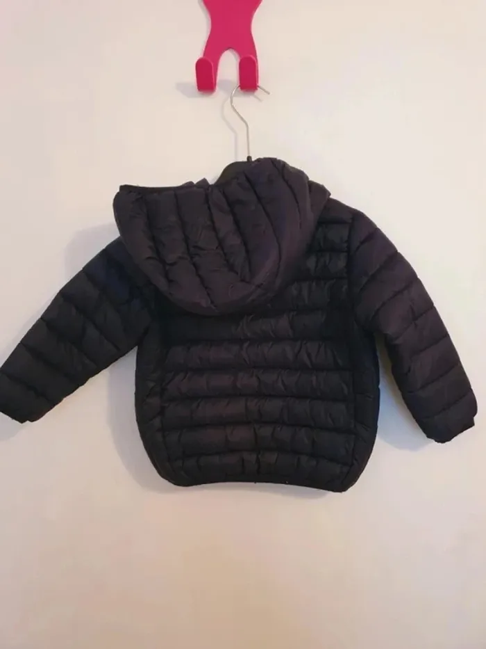 Doudoune veste coupe vent bleu marine foncé bout chou taille 2 ans - photo numéro 2