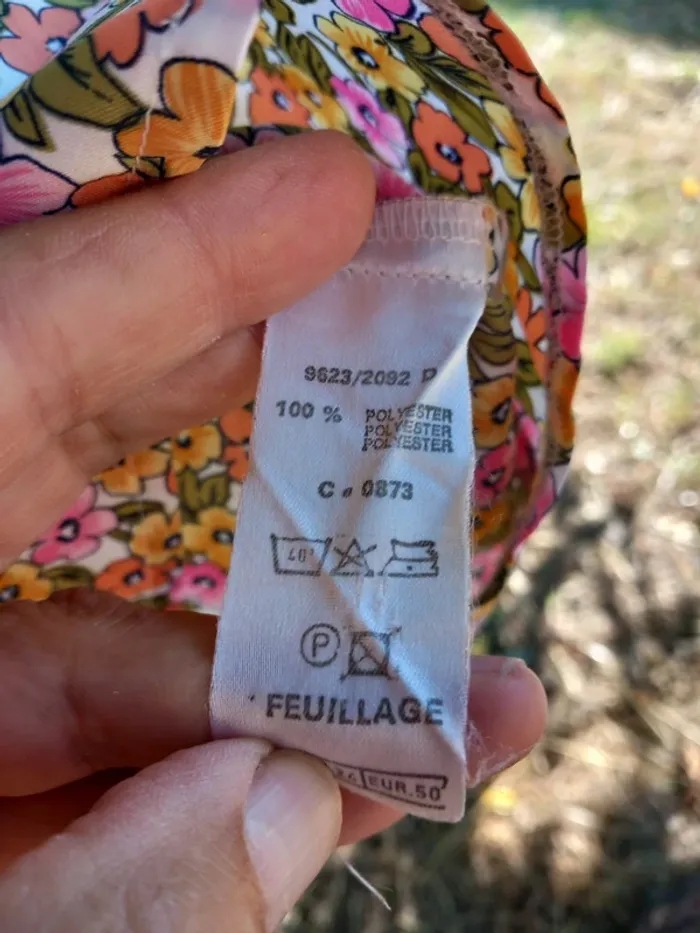Blouse fleurie Paul mausner taille 52 - photo numéro 6