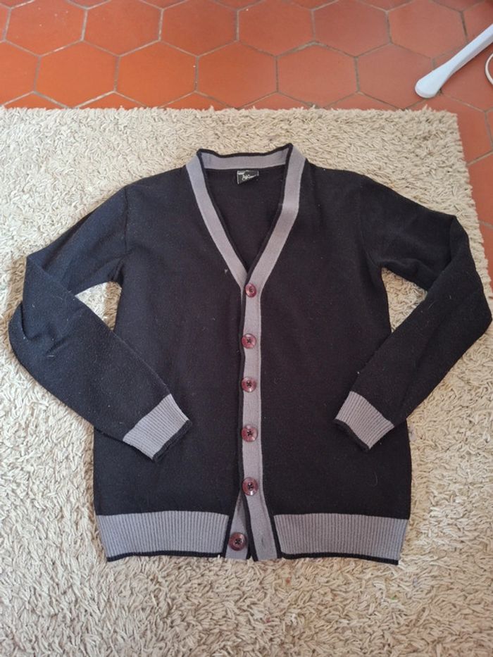 Gilet homme noir et gris taille unique diele figo
