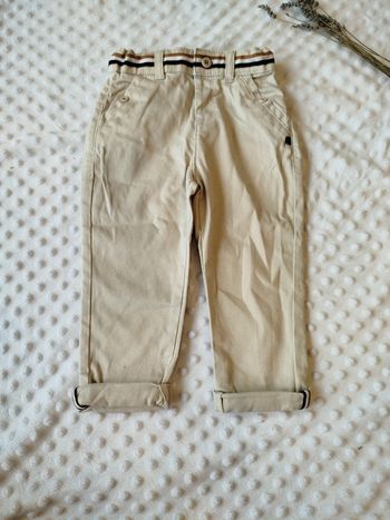 Pantalon de cérémonie obaibi 24 mois , souple , réglable à la taille