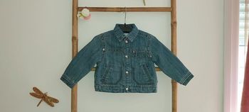 Blouson/ veste en jean matelassé by Obaibi Taille 12 mois État neuf