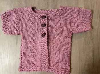 Gilet en laine manches courtes taille 4 ans