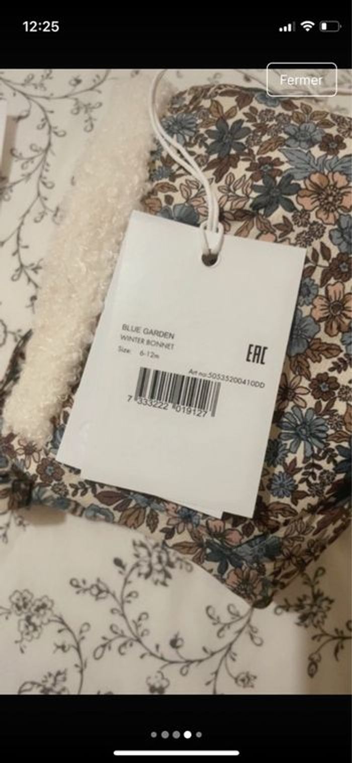 Combinaison + bonnet + Tétine Blue Garden - photo numéro 4