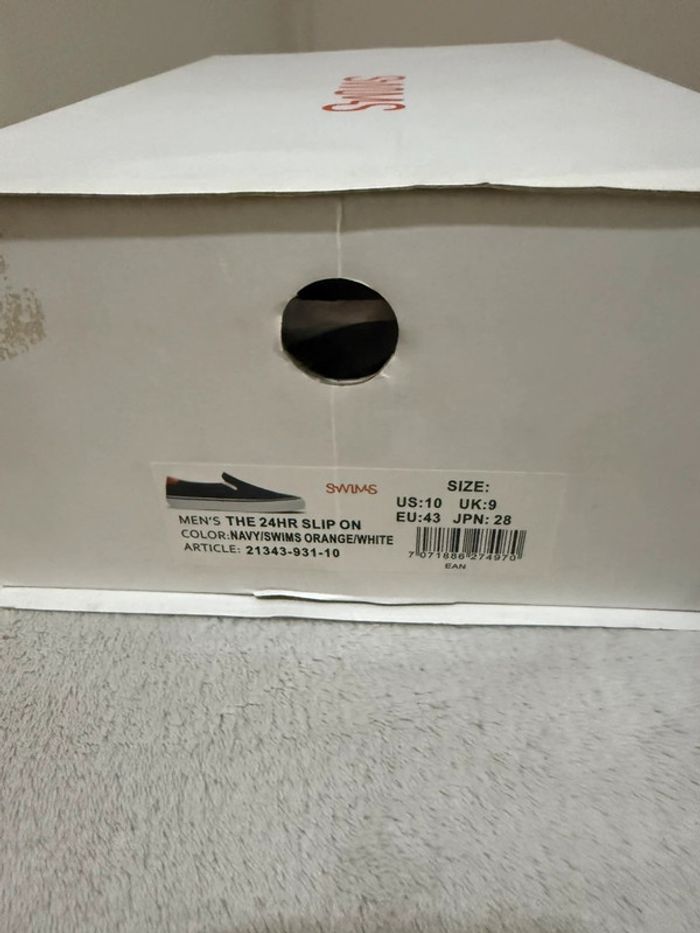 Swims - Mocassins, Bleu marine, orange, Taille 43 - photo numéro 9