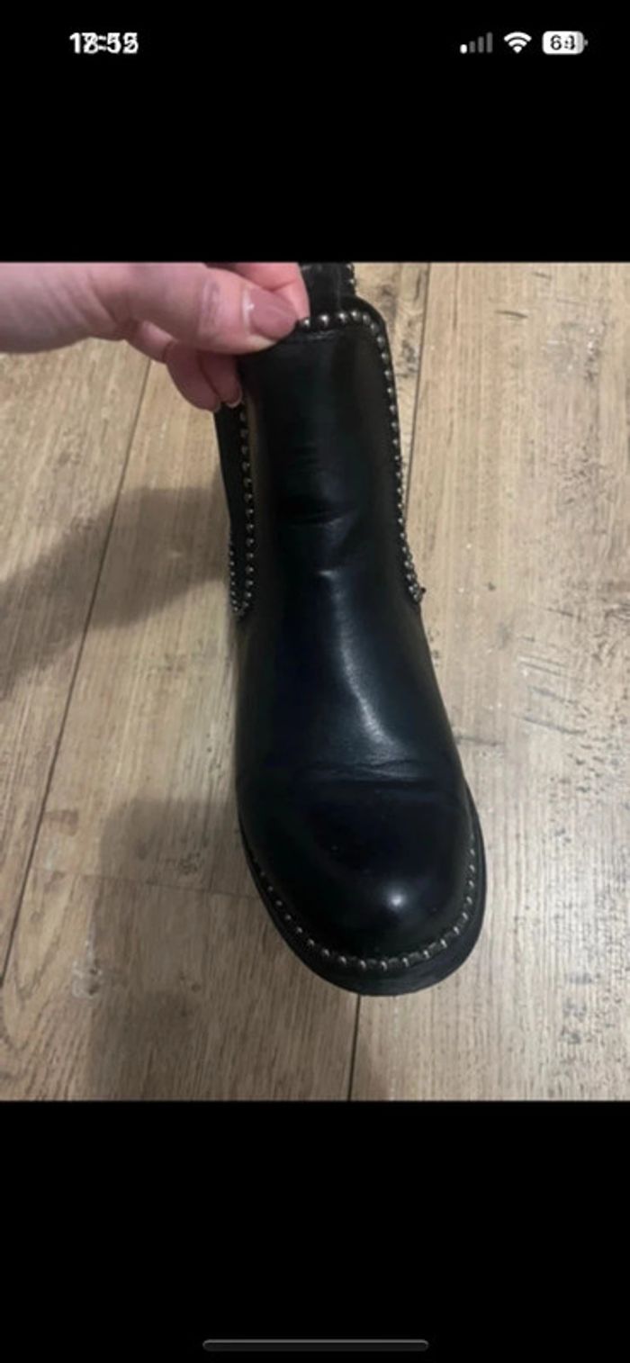 Bottines noires à clous - Look rock parfait pour la rentrée - T36 - photo numéro 5