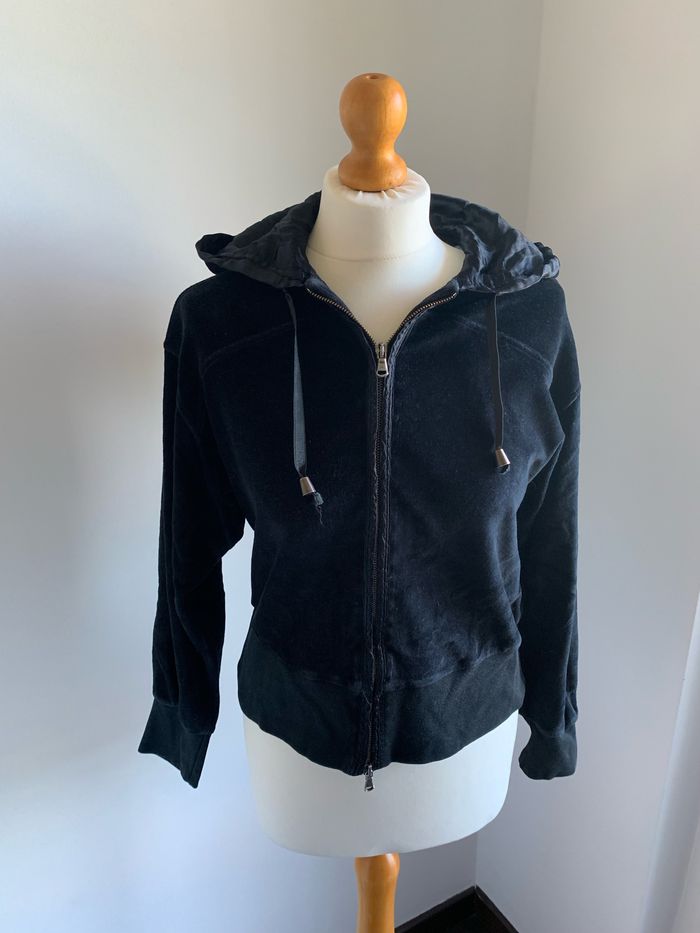 Veste à capuche noire Alain manoukian