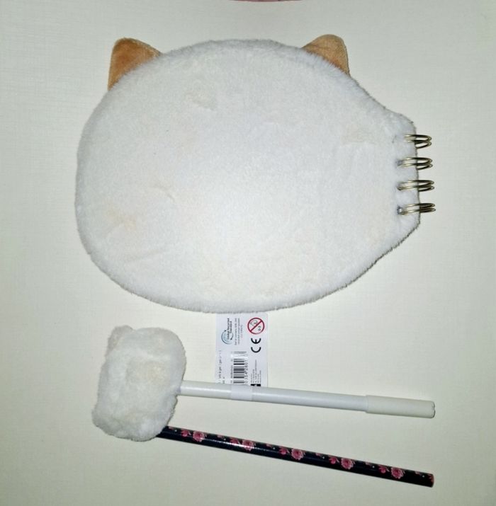Carnet et stylo chat doux - photo numéro 2