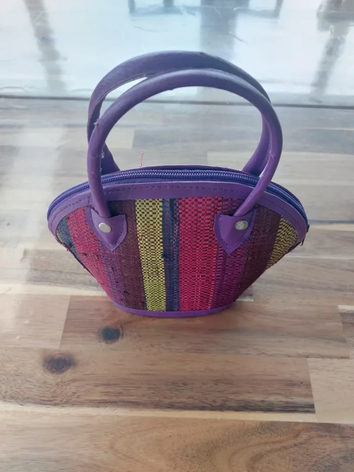 Petit sac en osier pour fille - photo numéro 2